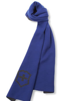 Victorinox Men's Logo Intersia Scarf